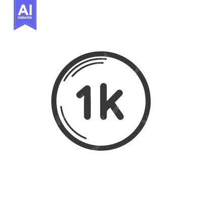 Simple, Stylish 1K Milestone Graphic Design