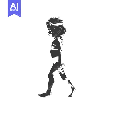 Silhouette of a young girl walking with a beach ball