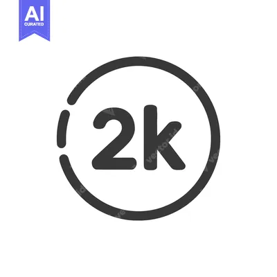 Simple, Modern 2K Milestone Icon