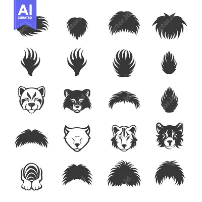 Popular premium asset: Silhouettes of Animal Fur, Paws, and Heads