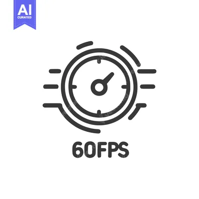 60FPS Speedometer Icon: Motion Graphics, Smooth Animation, High Frame