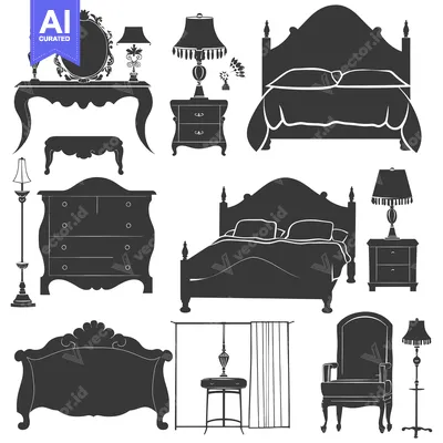 Silhouettes of Vintage Furniture and Decor for a Luxurious Bedroom
