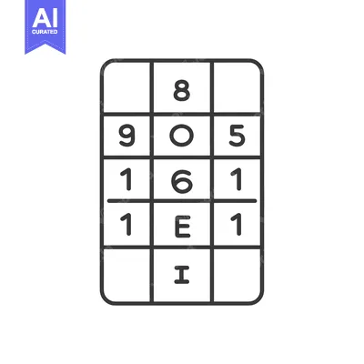 A 3x3 Grid with Numbers and Letters