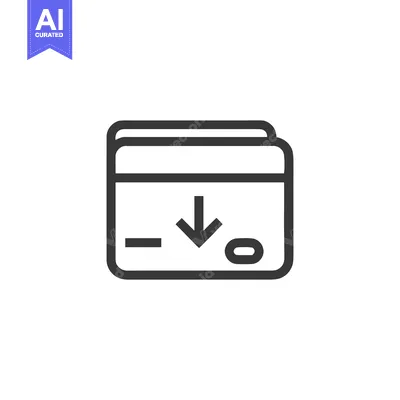 Aset desain premium: Download Icon: Simple, Bold Line Art for Digital Content Transfer