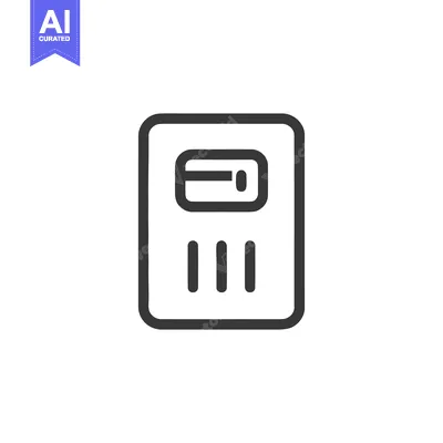 Modern Icon of Credit Card Reader with Three Vertical Bars on White Ba