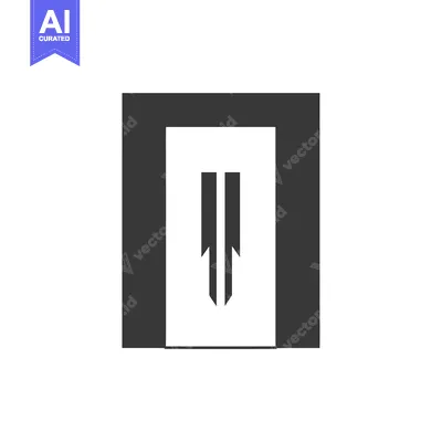 Aset premium populer: Simple Black and White Elevator Icon