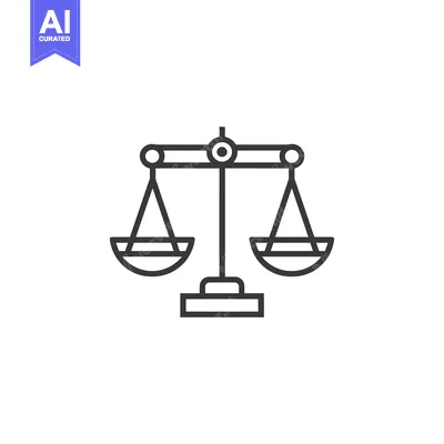 Aset premium populer: Simple Black and White Line Drawing of a Scale