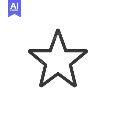 Popular premium asset: Simple Black Outline of a Five-Pointed Star