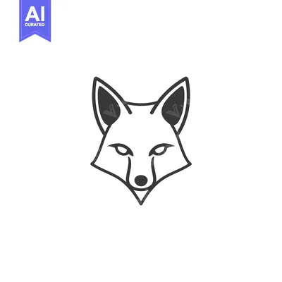 Popular premium asset: Simple Line Art Illustration of a Fox's Head