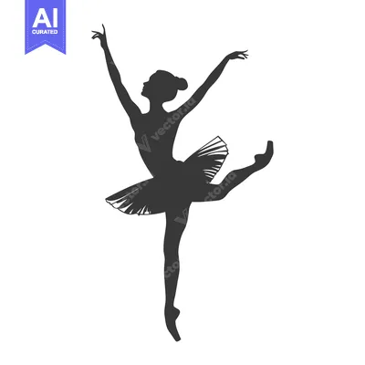 A Ballerina in Silhouette Performing a Ballet Pose