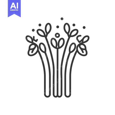 Popular premium asset: Simple Line Drawing of a Bouquet of Flowers