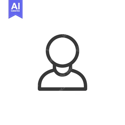 Simple Line Drawing of a Person