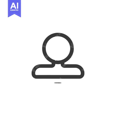 Aset premium populer: Simple Line Drawing of a Person Icon