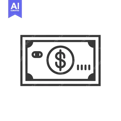 Popular premium asset: Simple Line Drawing of a US Dollar Bill