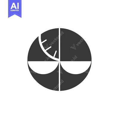 A Black and White Abstract Circular Design with Geometric Shapes
