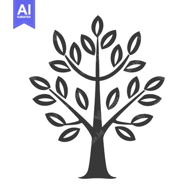 Popular premium asset: Simple Stylized Black Tree with Rounded Leaves