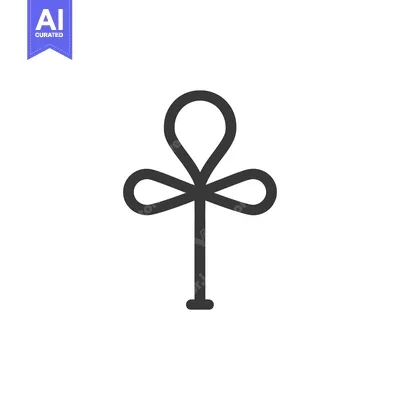Aset desain premium: Simple Stylized Outline of a Tree