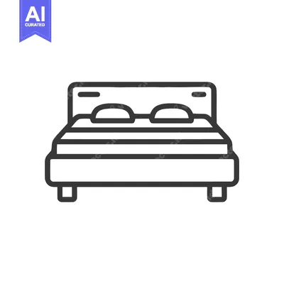 Popular premium asset: Minimalist Bed Icon: Clean Line Art for Interior Design Concepts