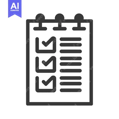 A black and white checklist with three completed tasks and empty space