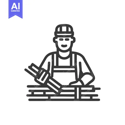 Aset premium populer: Skilled Builder Laying Bricks with Trowel, Professional Construction W
