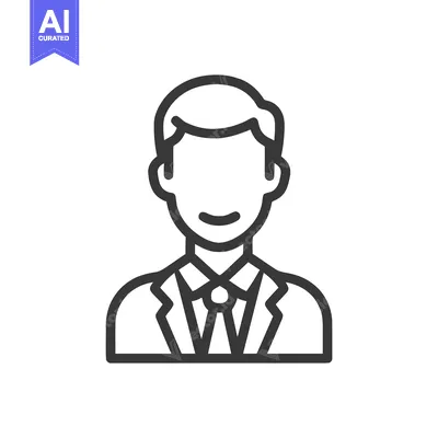 Popular premium asset: Sleek Professional Businessman Line Icon in a Formal Suit