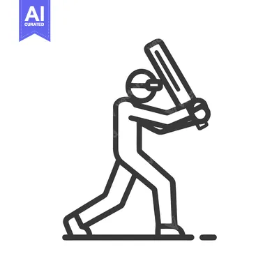 Minimalist Virtual Reality Batter Icon: Person in VR Headset Playing D