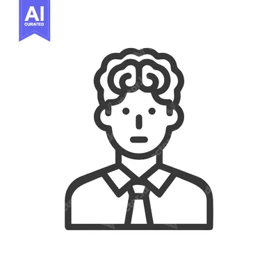Popular premium asset: Minimalist Line Icon: Smart Business Person with Brain, Symbolizing In