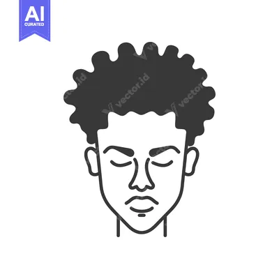 A black and white illustration of a man's face with closed eyes and a
