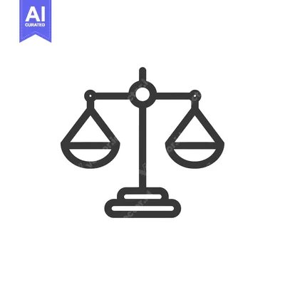 Popular premium asset: A Black and White Illustration of a Scale