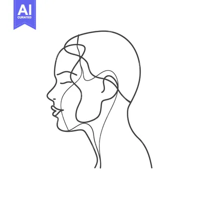 Popular premium asset: Single Line Drawing of a Woman's Profile