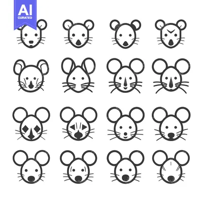 Popular premium asset: Sixteen Different Mouse Faces with Varying Expressions