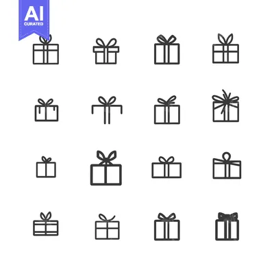 Popular premium asset: Sixteen Variations of Gift Box Icons with Ribbons