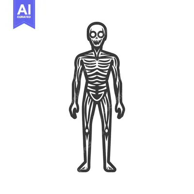 Aset premium populer: Skeletal Human Figure with Detailed Musculature