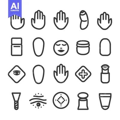 Aset premium populer: Skincare Routine Icons Set