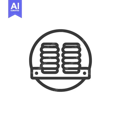 Minimalist Coin Stacks Icon in Circle Frame, Financial Symbolism