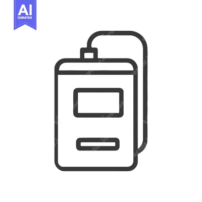 Aset premium populer: Minimalist Hydration Pack Icon: Streamlined Design for Outdoor Adventu