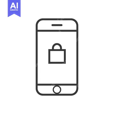 Popular premium asset: Smartphone with a Closed Padlock Icon on the Screen