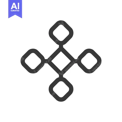 Aset desain premium: Minimalist Dark Gray Diamond Shape Icon on White Background