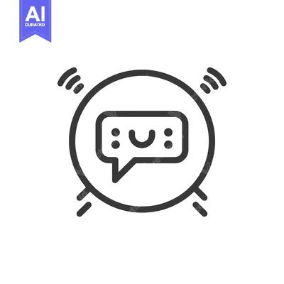 Smiling Chat Bubble with Signal Bars