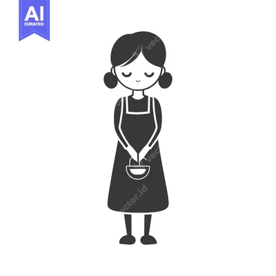 Smiling Girl with Pigtails Holding a Small Bag