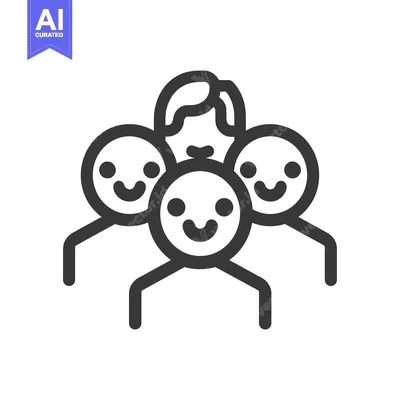 Popular premium asset: Smiling People Icon With Arms Reaching Out