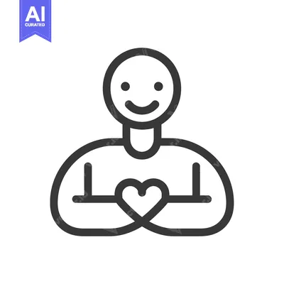 Aset premium populer: Smiling Person Holding a Heart in Their Hands