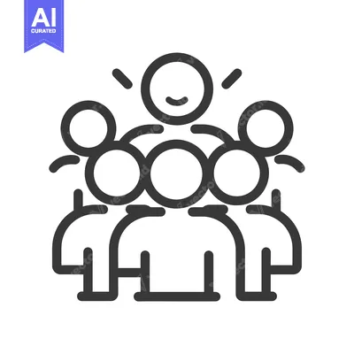 Aset premium populer: Smiling Person Leading a Group of People