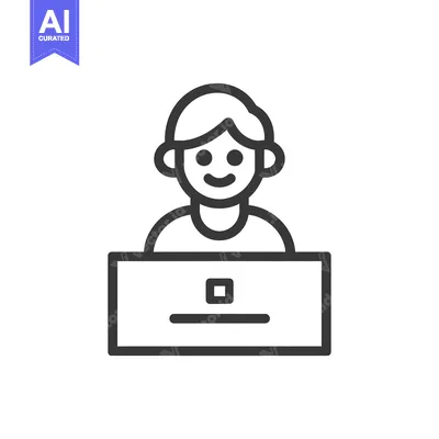 Aset premium populer: Smiling Person Using a Laptop