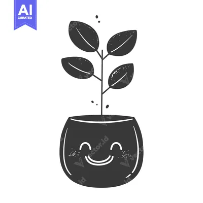 Popular premium asset: Smiling Pot with a Growing Plant Inside
