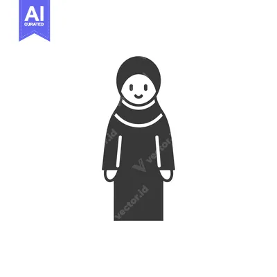 Smiling Woman Wearing a Hijab and Traditional Dress