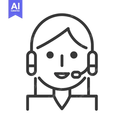 Smiling Woman Wearing Headset and Microphone