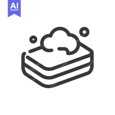 Minimalist Soap Bar Icon with Bubbles, Cleanliness and Hygiene Symbol