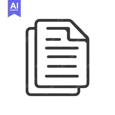 Stacked Document Icon with Folded Corner and Text Lines, Dark Gray on