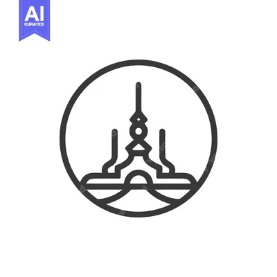 Abstract Balance Scale Icon in Circle, Minimalist Design, Justice Symb